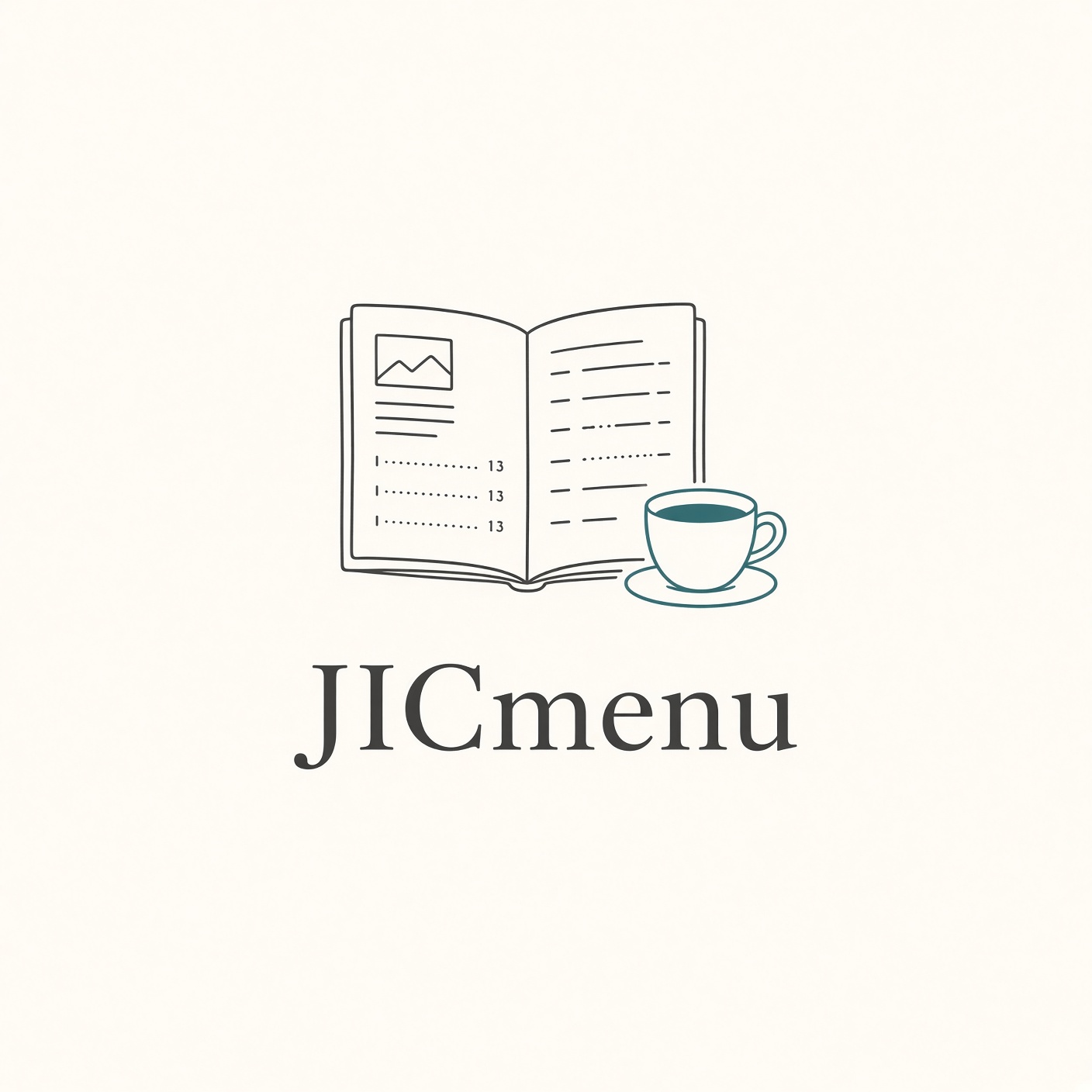 Menu and cup